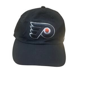 47 ‘ NHL Philadelphia Flyers Logo Cap Brand Black Hockey Core Dad Hat OSFA